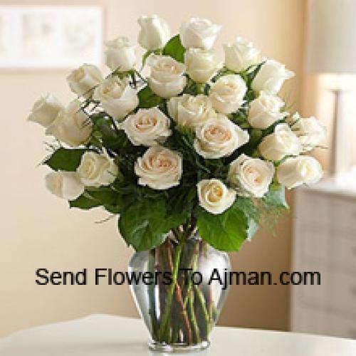 Ravishing 24 White Roses