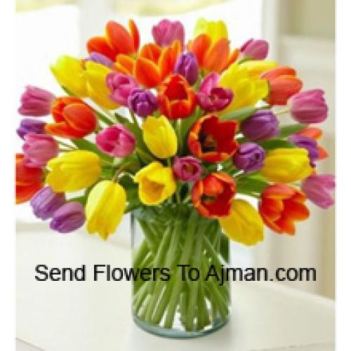 Pretty Mixed Tulips