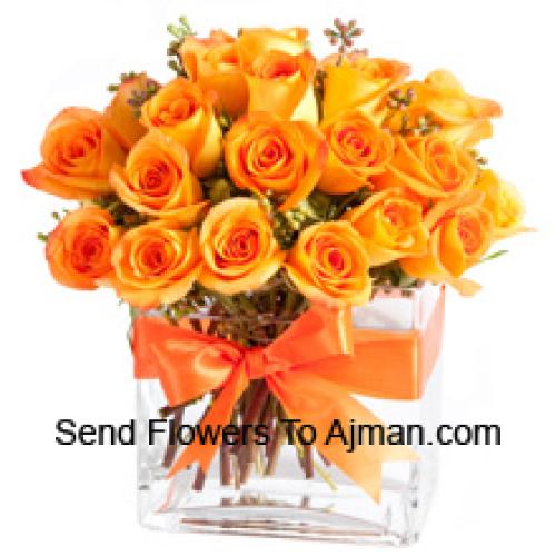 24 Sweet Orange Roses