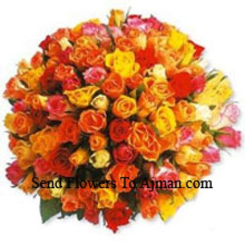 100 Lovely Mixed Roses