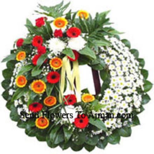 Attractive Assorted Flower Wreath