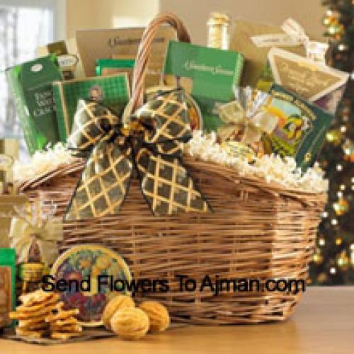 A Beautiful Hamper Contaning Goodies