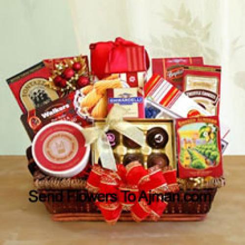 Gift basket Contaning Flavourful Snacks